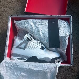 Jordan White and Gray Sneakers